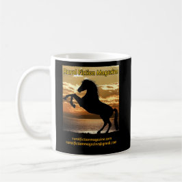 Landsbygdsfilm Magazine Logotyp 2 (häst och solned Kaffemugg