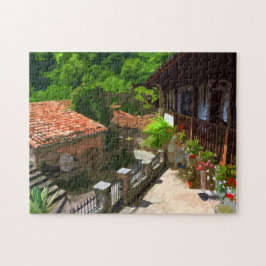 Landsbygdshem, Portugal Postcard Jigszle Puzzle Pussel