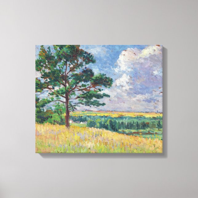 Landsbygdslandskapet kring Méréville, Frankrike (A Canvastryck (Framsida)