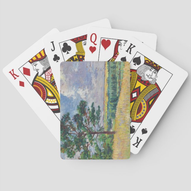 Landsbygdslandskapet kring Méréville, Frankrike (A Casinokort (Baksidan)