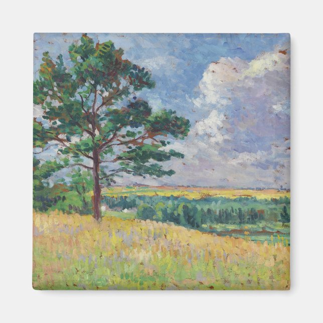 Landsbygdslandskapet kring Méréville, Frankrike (A Magnet (Framsidan)