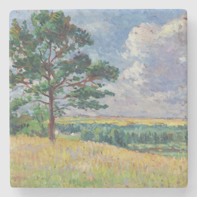 Landsbygdslandskapet kring Méréville, Frankrike (A Stenunderlägg (Framsidan)