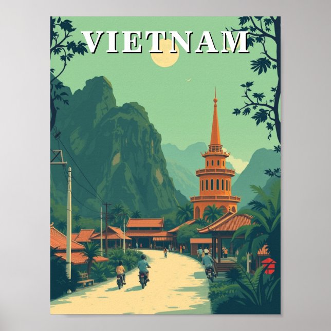 Landsbygdsresa i Vietnam Poster (Framsidan)