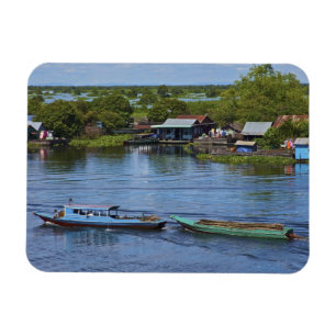 Landsbygdsscen, Tonle Sap-sjön, Siem Reap, Angkor, Magnet