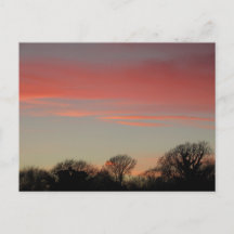 Landsbygdssolnedgång (vinter): Cheshire, England