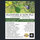 Landsbygdstjänst,  trädgårdsodlare reklamblad<br><div class="desc">Landscaped  Service,  Horticulturist Advertising Flyer från Affärskortet Store.</div>