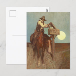 Landsbygdsutdelning från N. C. Wyeth Vykort