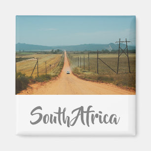 Landsbygdsväg Sydlig Afrika Landskap View Magnet