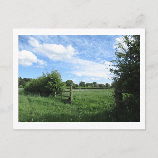 Landsbygdsvy (maj) vykort (Framsida)