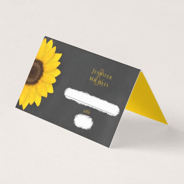 landsbyggsbröllop av rustika solroskartong kort (Framsida)