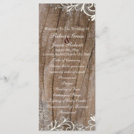 landsbyggsbröllop av vintage från  snöre program