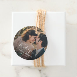 Landsbyggsbröllop för Tack av Rustik elegant Gåvor Etiketter