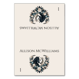 Landsbyggsbröllop-hästar i Kärlek Bordsnummer