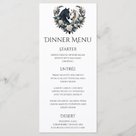 Landsbyggsbröllop-hästar i Kärlek Bröllop Meny