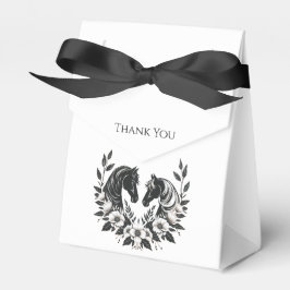 Landsbyggsbröllop-Hästar och blommor Presentaskar