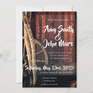 Landsbyggsbröllop Inbjudningar