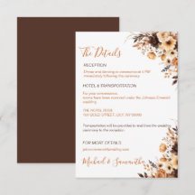 Landsbyggsbröllopet Fall Rustic Brown och Ivory Ro