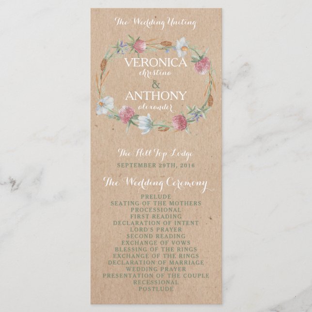 Landsbyggsbröllopet för Wildblomsterkrans på Kraft Program (Framsida)