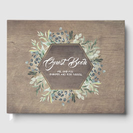 Landsbyggsbröllopet Grey Grenar Rustic Gästböcker