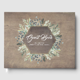 Landsbyggsbröllopet Grey Grenar Rustic Gästböcker