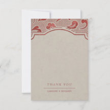 Landsbyggsbröllopet Kraft red Snöre rustic tack