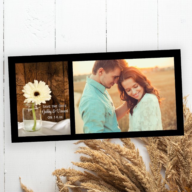 Landsbyggsbröllopet Mason Burk och Daisy Spara dat Spara Datumet (Skapare uppladdad)