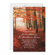 Landsbyggsbröllopet Rustic Fall Forest Burgundy Au