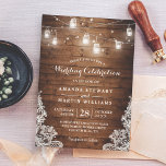 Landsbyggsbröllopet Rustic Mason Burk String Light Inbjudningar<br><div class="desc">Skapa perfektens inbjudan till rustiskt bröllop med vår inbjudan till Landsbyggsbröllopet Rustic Mason Burk String Light Snöre. Kombinationen av Mason burk, string ljus och snöre skapar en romantik och vintagen känner att det är perfekt för ett landsbyggsbröllop. Använda Zazzles design verktyg för att anpassa mallen och lägga till egen text...</div>
