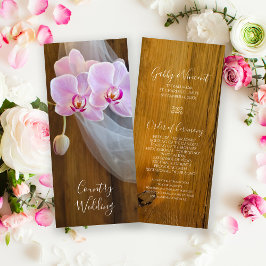 Landsbyggsbröllopet Rustic Orchid Elegance Program