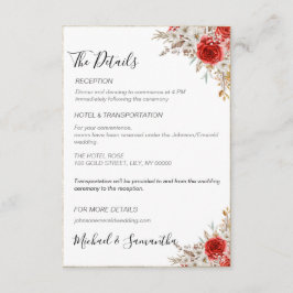 Landsbyggsbröllopet Rustic Ro Tilläggskort