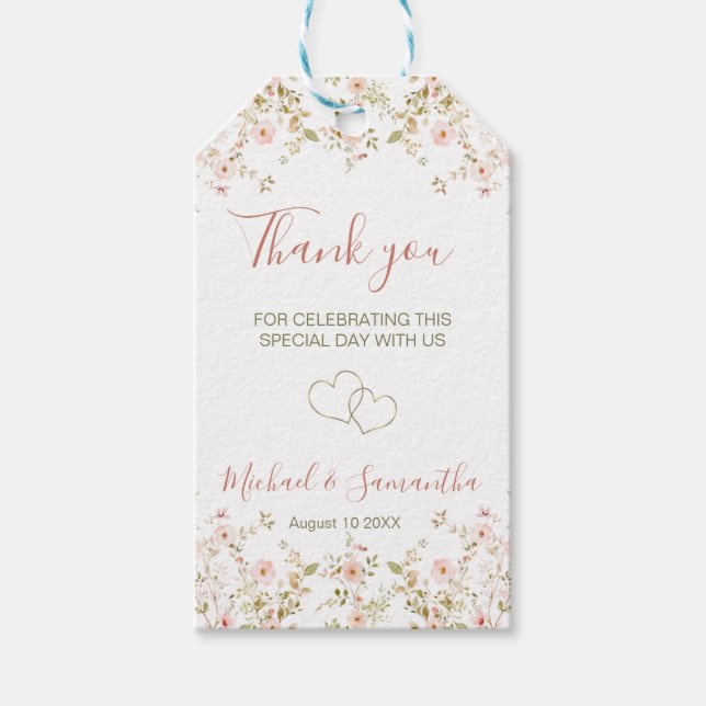 Landsbyggsbröllopet vild Ro Presentetikett (Framsidan)