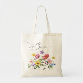 Landsbyggsbröllopet Wildblomma Rustic Chic Blommig Tygkasse