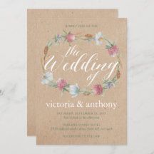 Landsbyggsbröllopet Wildblomme Wandeand on Kraft