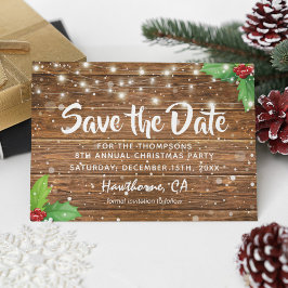 Landsbyjul firande Rädda datum Meddelande Vykort