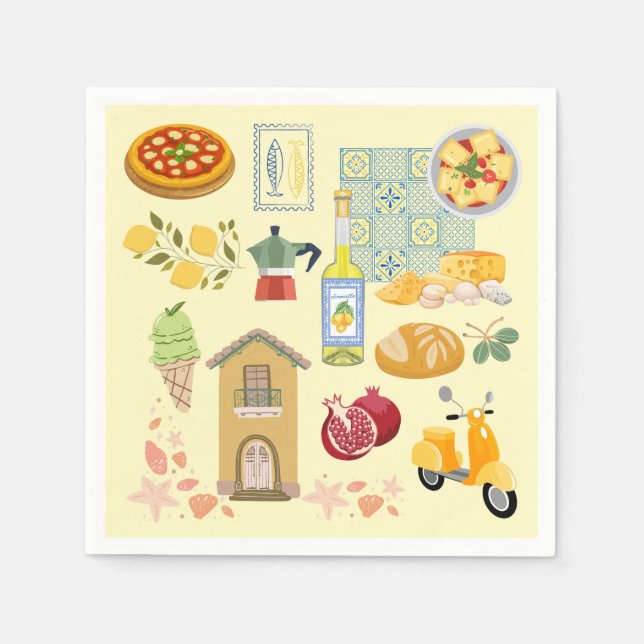 Landsbylsliv Italien Pappersservett (Framsidan)