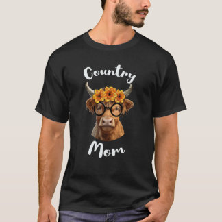 Landsbymamma för gårdsmamma eller komamma från lan t shirt