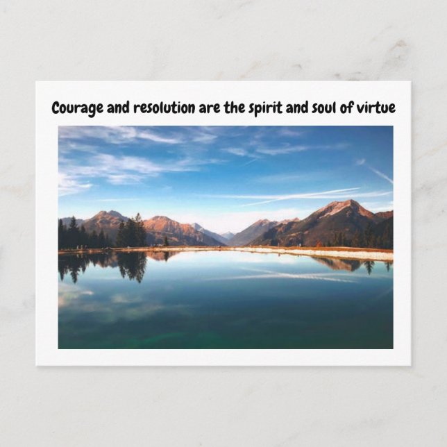 LANDSCAPE SCENERY Aspirational Quotes Vykort (Framsida)