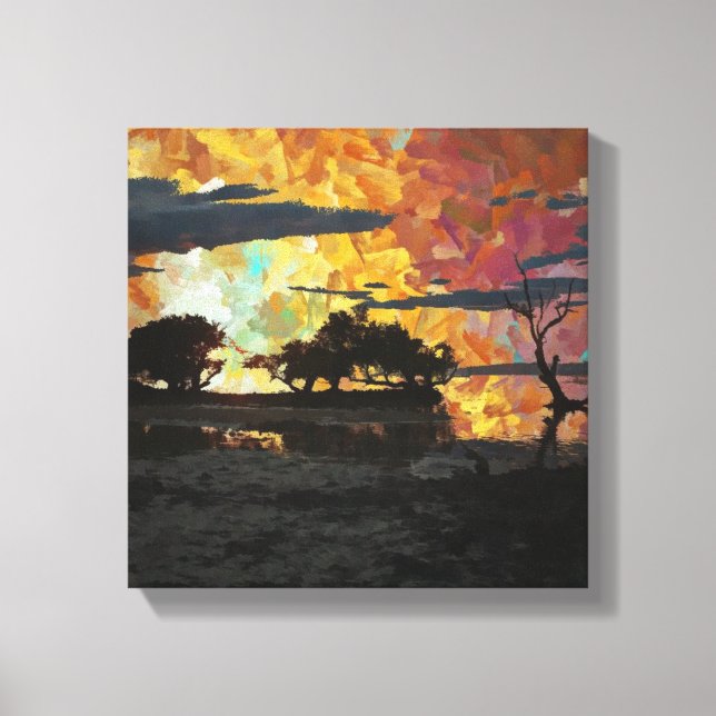 LANDSCAPE SUNSET CANVASTRYCK (Framsida)