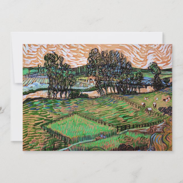 Landscape with Bridge Across the Oise Julkort (Framsida)