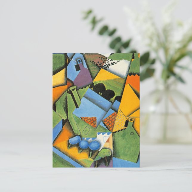 Landscape with Houses at Ceret Vykort (Stående Fram)