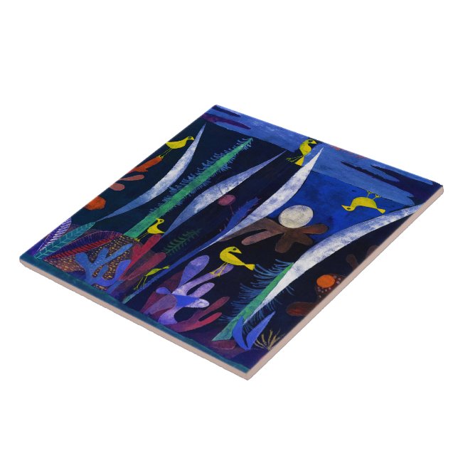 Landscape with Yellow Birds, Paul Klee Kakelplatta (Sidan)