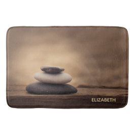 Landscape, Zen Stones Brown Badrumsmatta