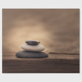 Landscape, Zen Stones Brown Presentpapper