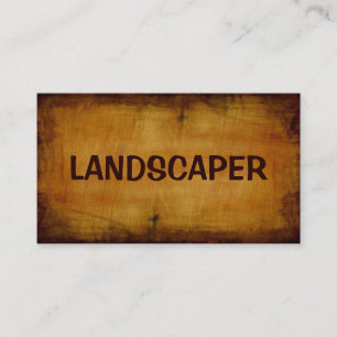 Landscaper Antique-Affärskort Visitkort