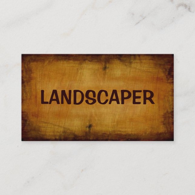 Landscaper Antique-Affärskort Visitkort (Framsida)