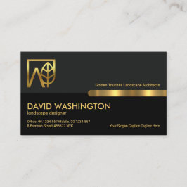 Landscaper för Grått Black Retro-kolumner Visitkort