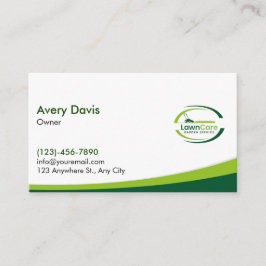 Landscaper för Logotyp av gräsmatta Visitkort