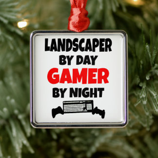 Landscaper Kärlek spelar videospel Julgransprydnad Metall