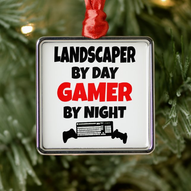 Landscaper Kärlek spelar videospel Julgransprydnad Metall (Träd)
