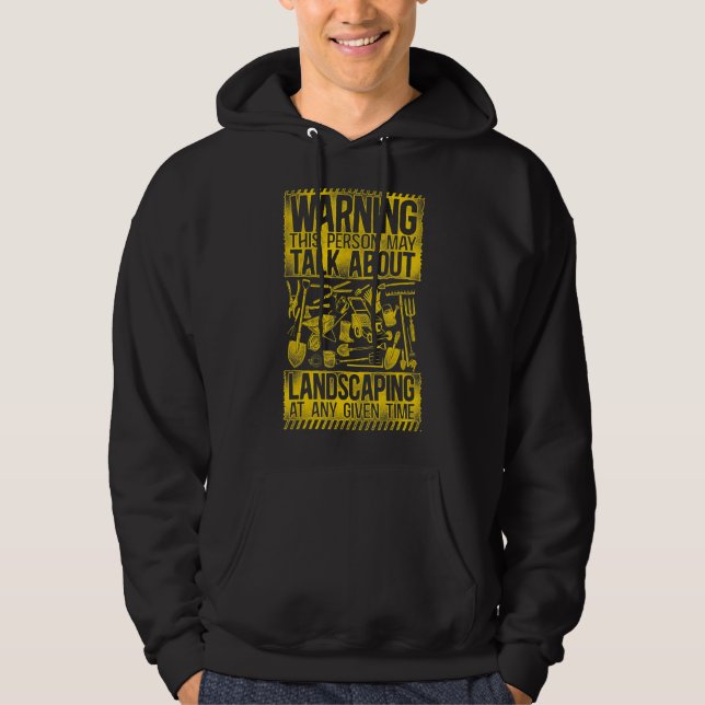 Landscaper Landscaping Landscape Architect Vintage Hoodie (Framsida)